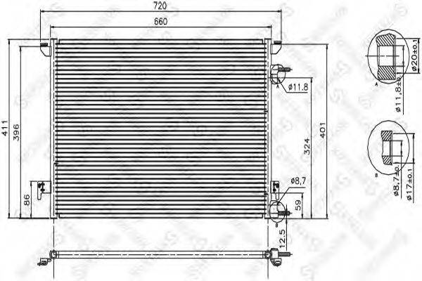 STELLOX 1045210SX Конденсатор, кондиціонер