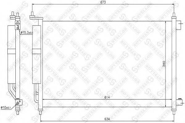 STELLOX 1045224SX Конденсатор, кондиціонер