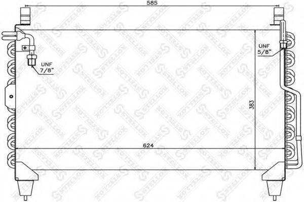 STELLOX 1045232SX Конденсатор, кондиціонер