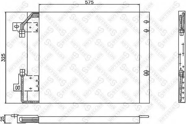 STELLOX 1045245SX Конденсатор, кондиціонер