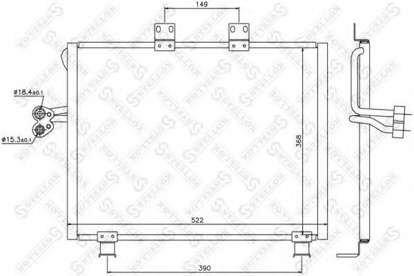 STELLOX 1045248SX Конденсатор, кондиціонер