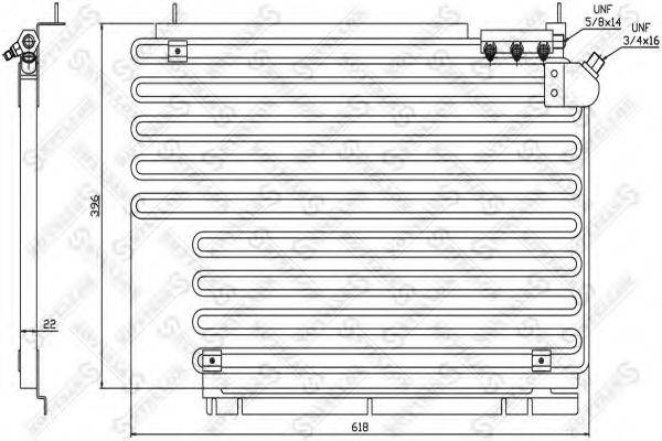 STELLOX 1045290SX Конденсатор, кондиціонер