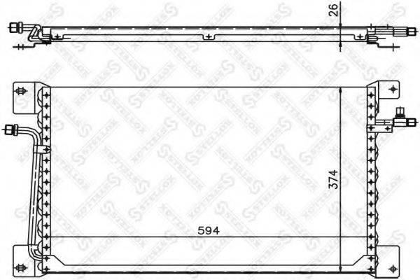 STELLOX 1045294SX Конденсатор, кондиціонер