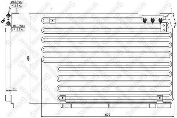 STELLOX 1045304SX Конденсатор, кондиціонер