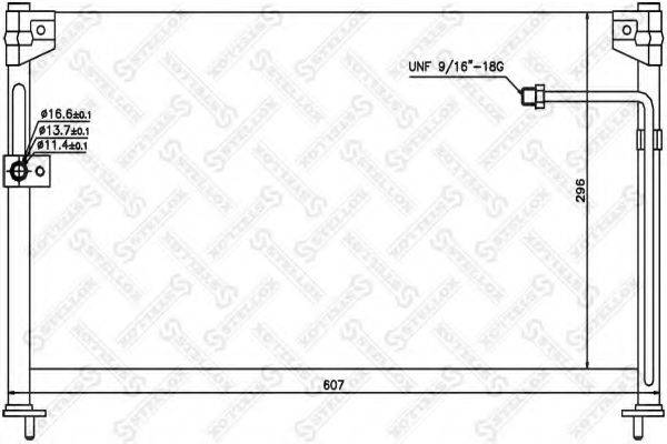 STELLOX 1045313SX Конденсатор, кондиціонер