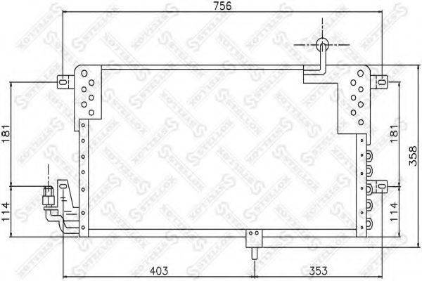 STELLOX 1045316SX Конденсатор, кондиціонер