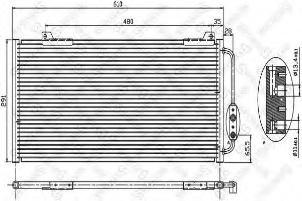 STELLOX 1045332SX Конденсатор, кондиціонер