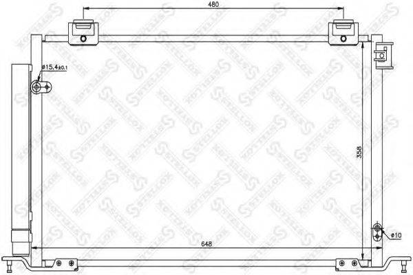 STELLOX 1045384SX Конденсатор, кондиціонер