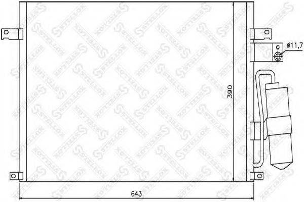 STELLOX 1045385SX Конденсатор, кондиціонер