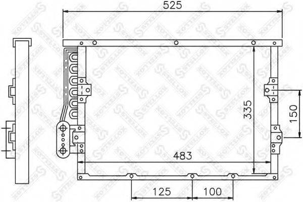 STELLOX 1045403SX Конденсатор, кондиціонер