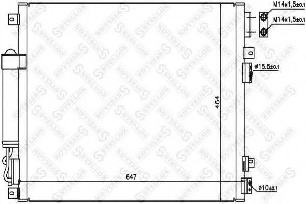 STELLOX 1045414SX Конденсатор, кондиціонер