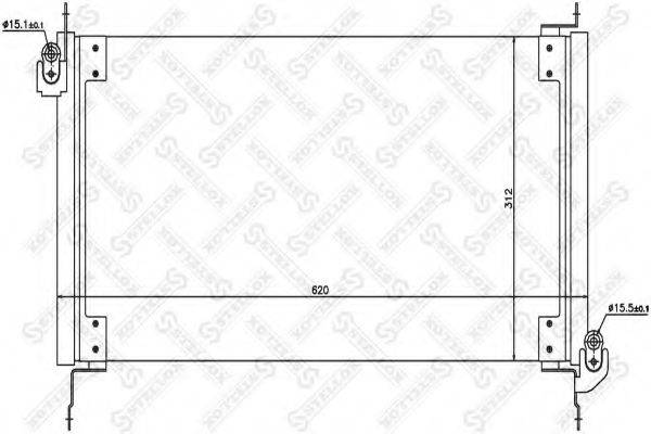 STELLOX 1045422SX Конденсатор, кондиціонер