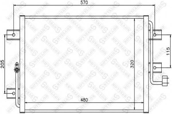 STELLOX 1045425SX Конденсатор, кондиціонер