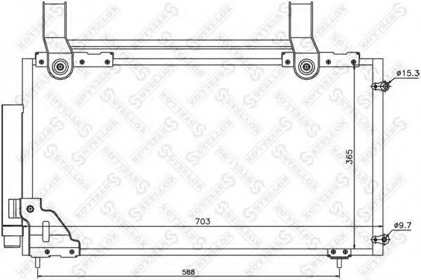 STELLOX 1045433SX Конденсатор, кондиціонер