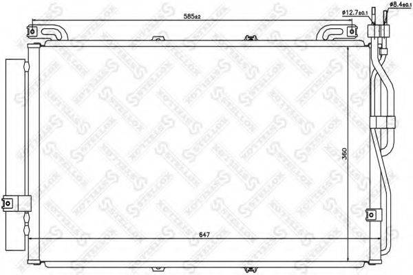 STELLOX 1045436SX Конденсатор, кондиціонер