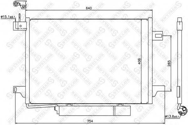 STELLOX 1045464SX Конденсатор, кондиціонер