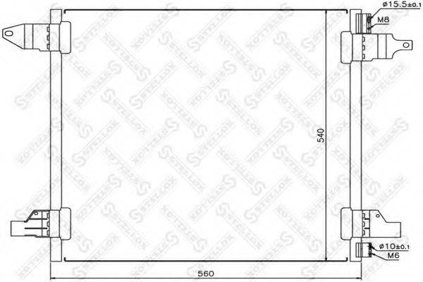 STELLOX 1045466SX Конденсатор, кондиціонер