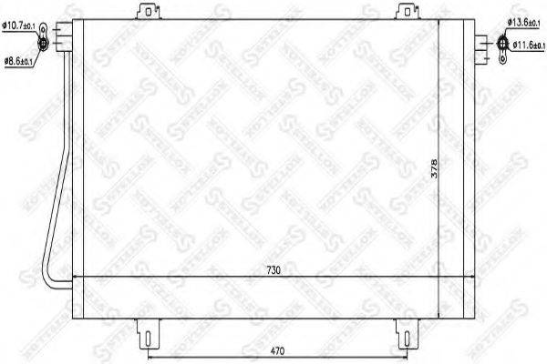 STELLOX 1045470SX Конденсатор, кондиціонер