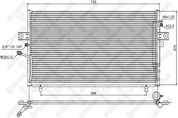 STELLOX 1045473SX Конденсатор, кондиціонер