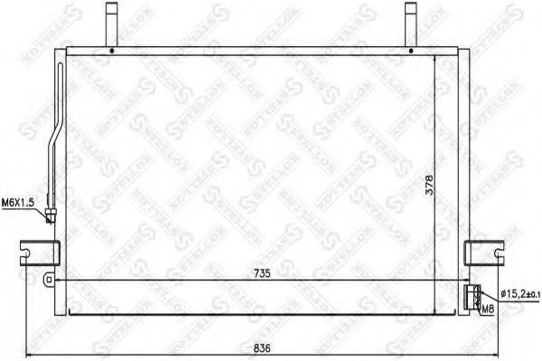 STELLOX 1045477SX Конденсатор, кондиціонер