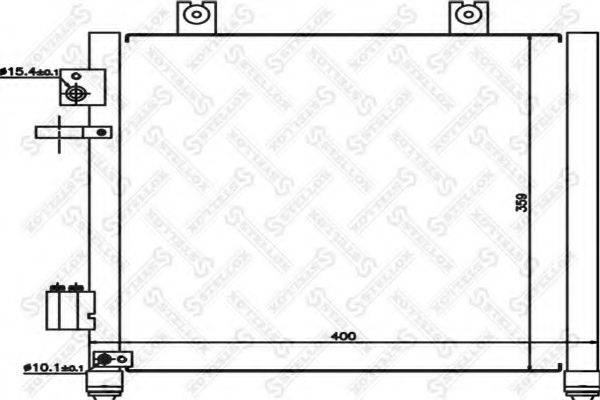 STELLOX 1045486SX Конденсатор, кондиціонер