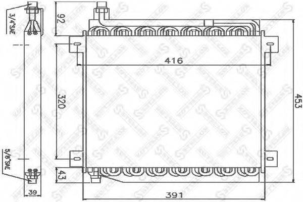 STELLOX 1045510SX Конденсатор, кондиціонер