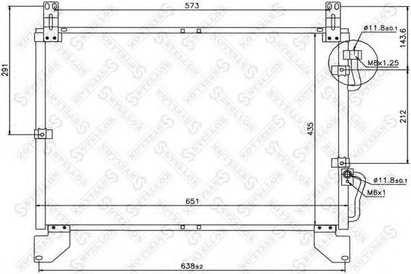 STELLOX 1045516SX Конденсатор, кондиціонер