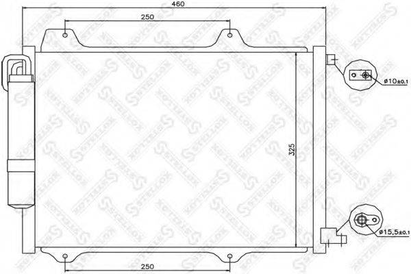 STELLOX 1045527SX Конденсатор, кондиціонер