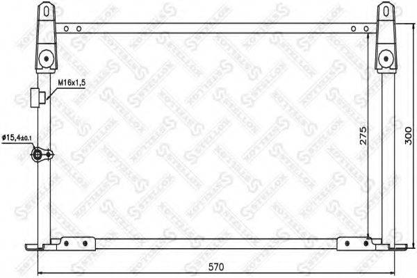 STELLOX 1045535SX Конденсатор, кондиціонер