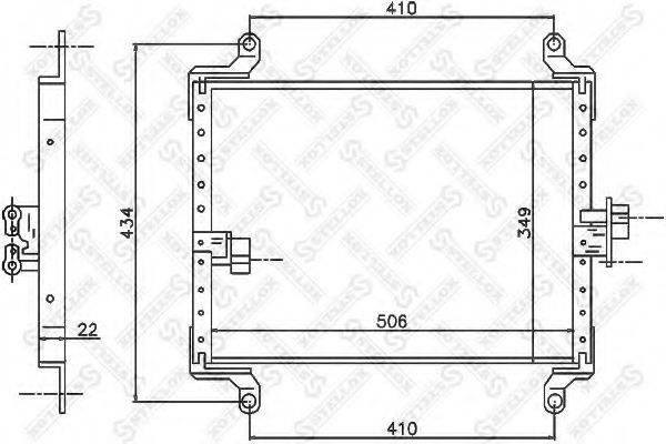 STELLOX 1045559SX Конденсатор, кондиціонер