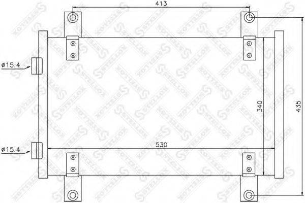 STELLOX 1045560SX Конденсатор, кондиціонер