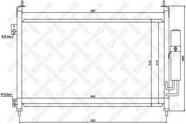 STELLOX 1045564SX Конденсатор, кондиціонер