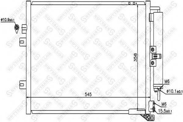 STELLOX 1045583SX Конденсатор, кондиціонер