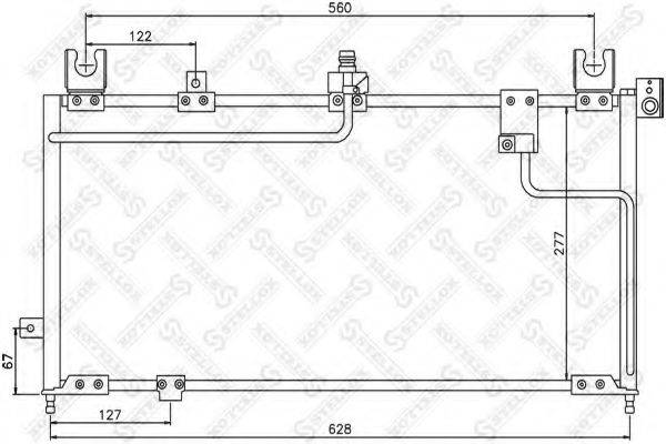 STELLOX 1045599SX Конденсатор, кондиціонер