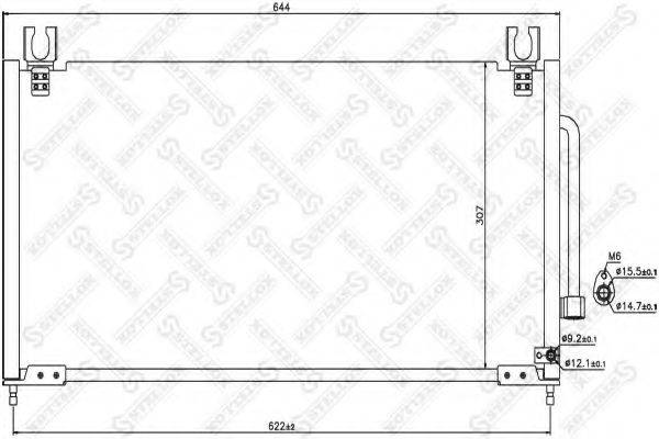 STELLOX 1045600SX Конденсатор, кондиціонер