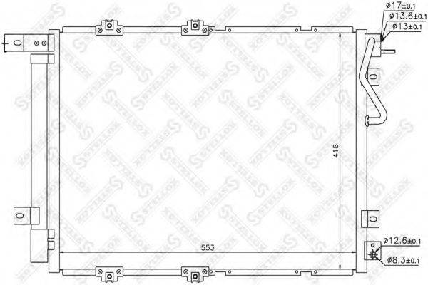 STELLOX 1045627SX Конденсатор, кондиціонер