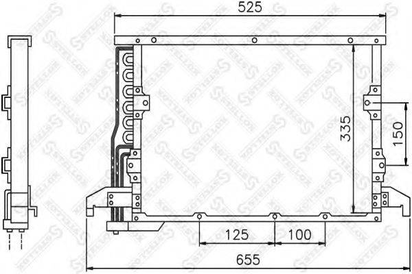 STELLOX 1045643SX Конденсатор, кондиціонер