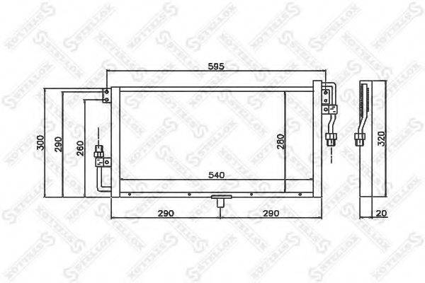 STELLOX 1045644SX Конденсатор, кондиціонер