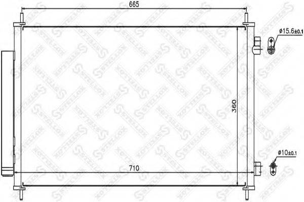 STELLOX 1045646SX Конденсатор, кондиціонер