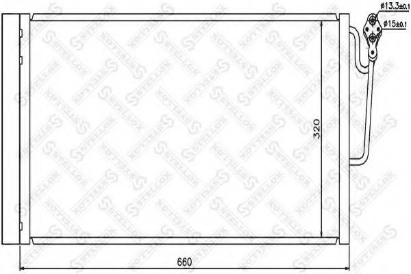 STELLOX 1045649SX Конденсатор, кондиціонер