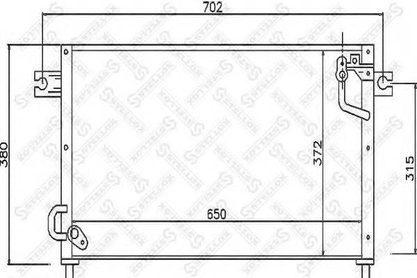 STELLOX 1045659SX Конденсатор, кондиціонер