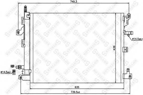 STELLOX 1045663SX Конденсатор, кондиціонер