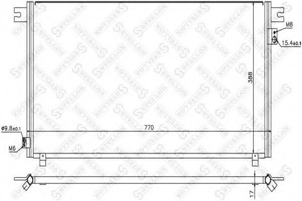 STELLOX 1045679SX Конденсатор, кондиціонер