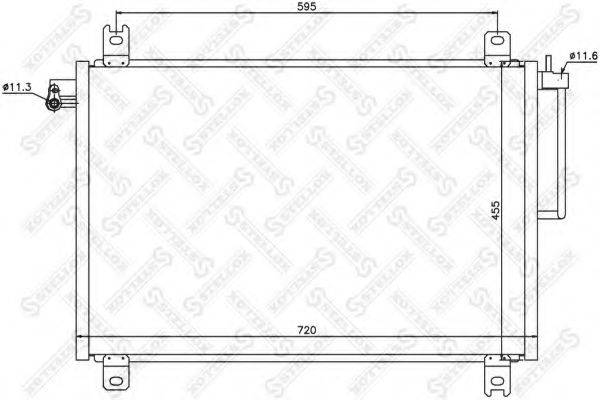 STELLOX 1045680SX Конденсатор, кондиціонер