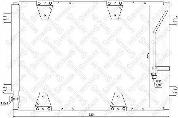 STELLOX 1045693SX Конденсатор, кондиціонер