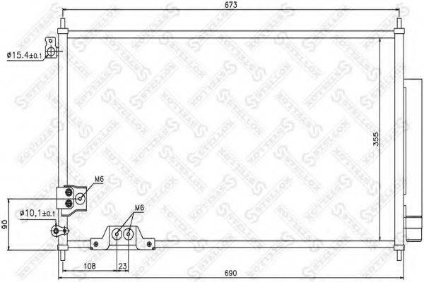 STELLOX 1045699SX Конденсатор, кондиціонер