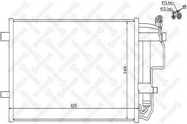 STELLOX 1045710SX Конденсатор, кондиціонер