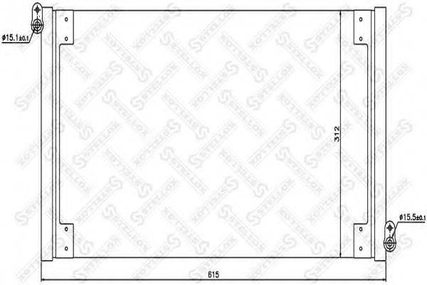 STELLOX 1045752SX Конденсатор, кондиціонер