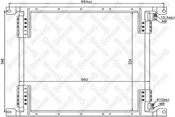 STELLOX 8728006SX Конденсатор, кондиціонер