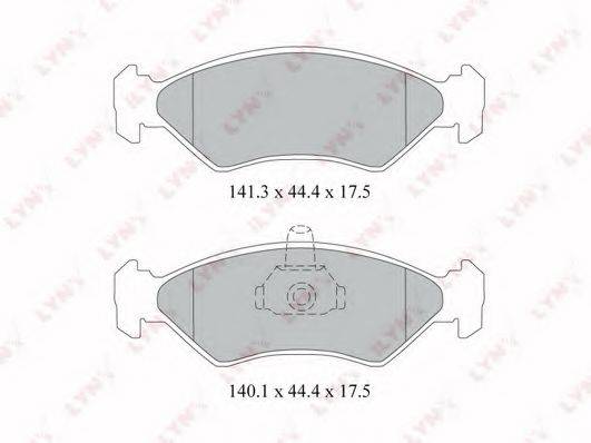 LYNXAUTO BD3020 Комплект гальмівних колодок, дискове гальмо